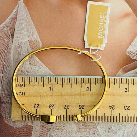 Michael Kors Red & Gold Logo Bracelet - Picture 5 of 5